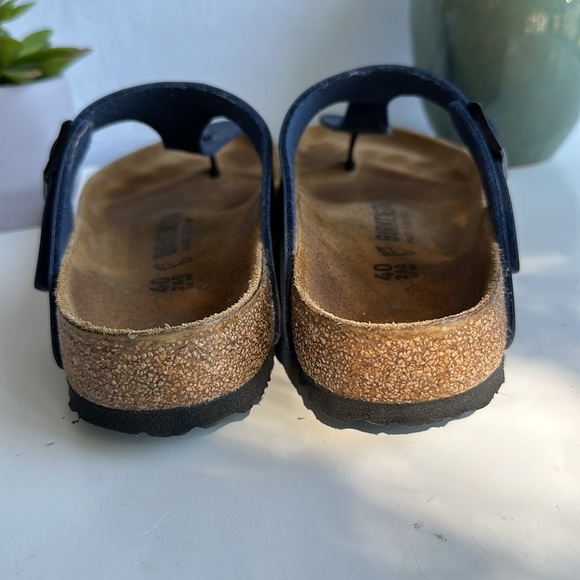 Birkenstock Gizeh Birko Flor Slide Sandal -Blue /Navy-Sz L 9-M 7 - Picture 3 of 15